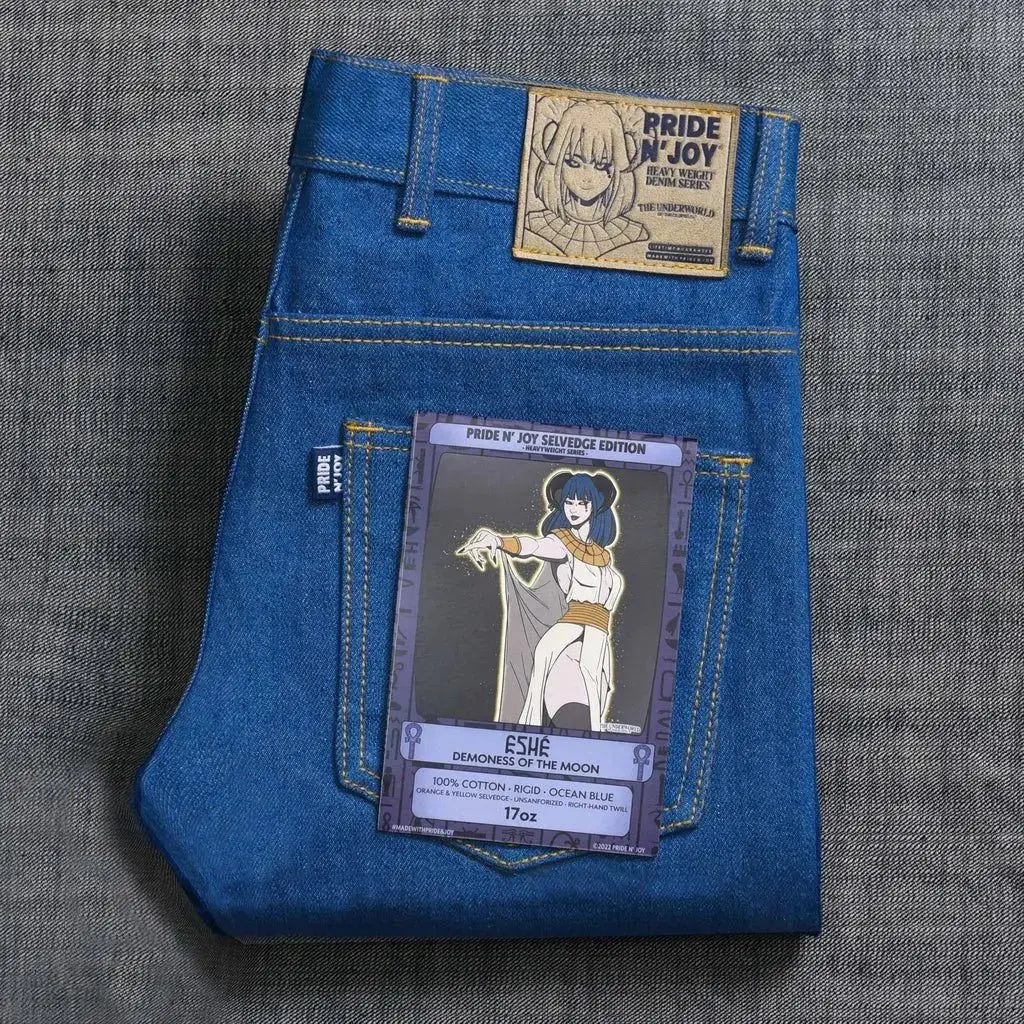 Pride N Joy Co - Eshe 17 Oz Heavyweight Selvedge Denim Jeans - Pride N Joy Co