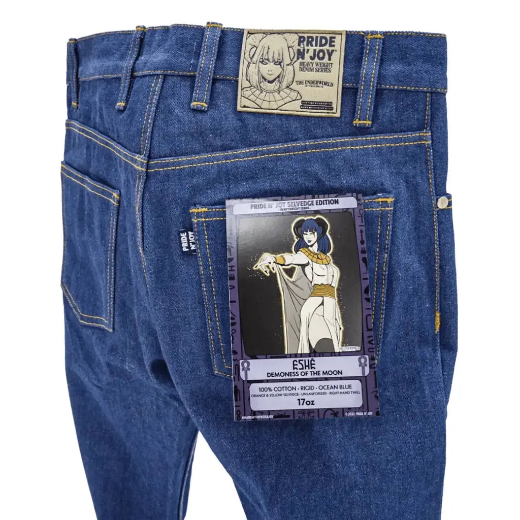 Pride N Joy Co - Eshe 17 Oz Heavyweight Selvedge Denim Jeans - Pride N Joy Co