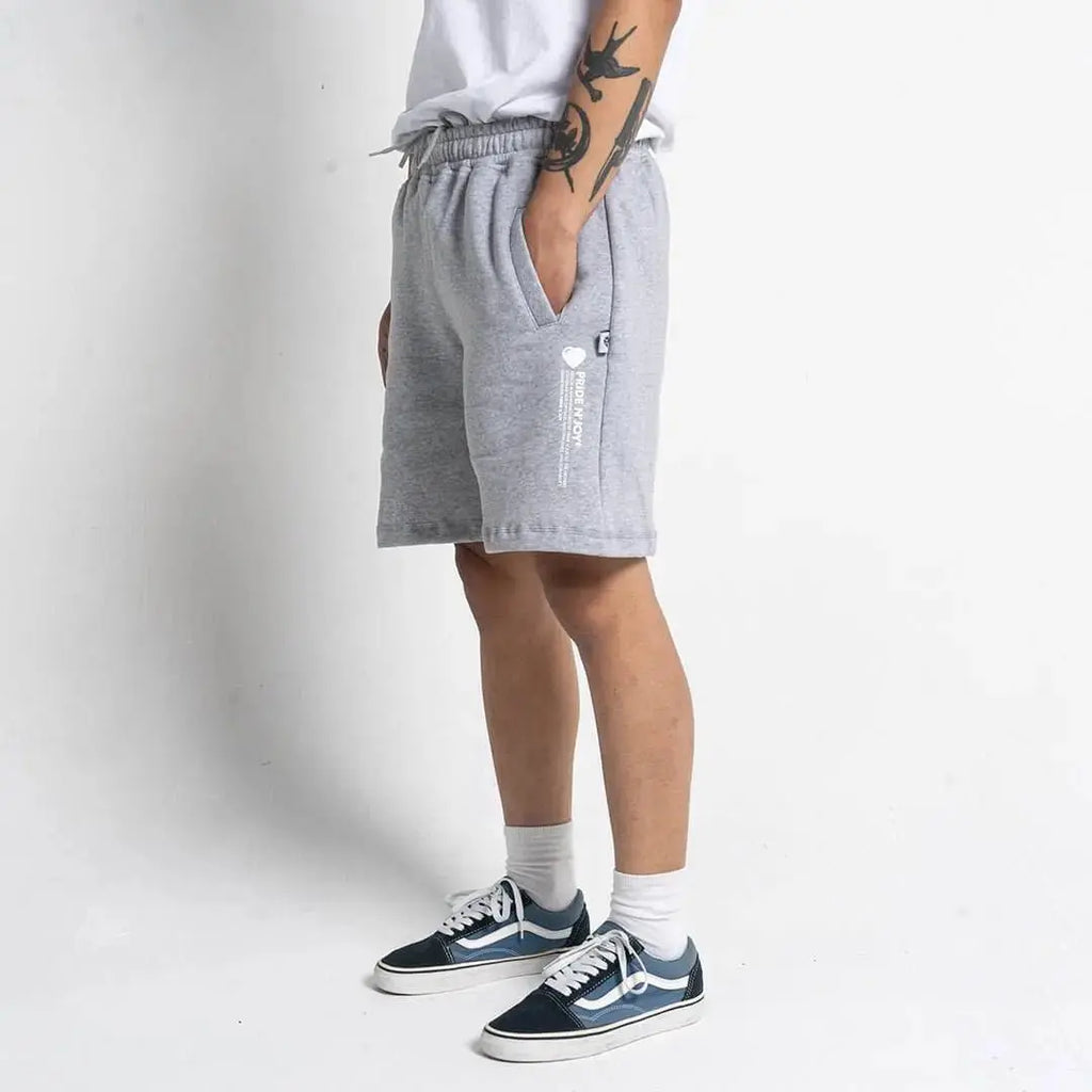 Pride N Joy Co - Fleece Short Pants Grey - Pride N Joy Co