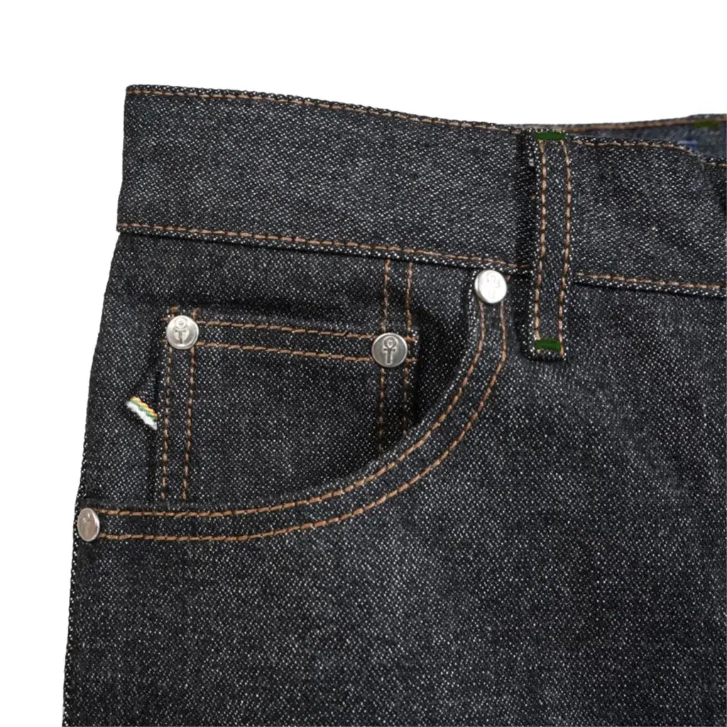Pride N Joy Co - Heka 17 Oz Heavyweight Black Selvedge Denim Jeans - Pride N Joy Co
