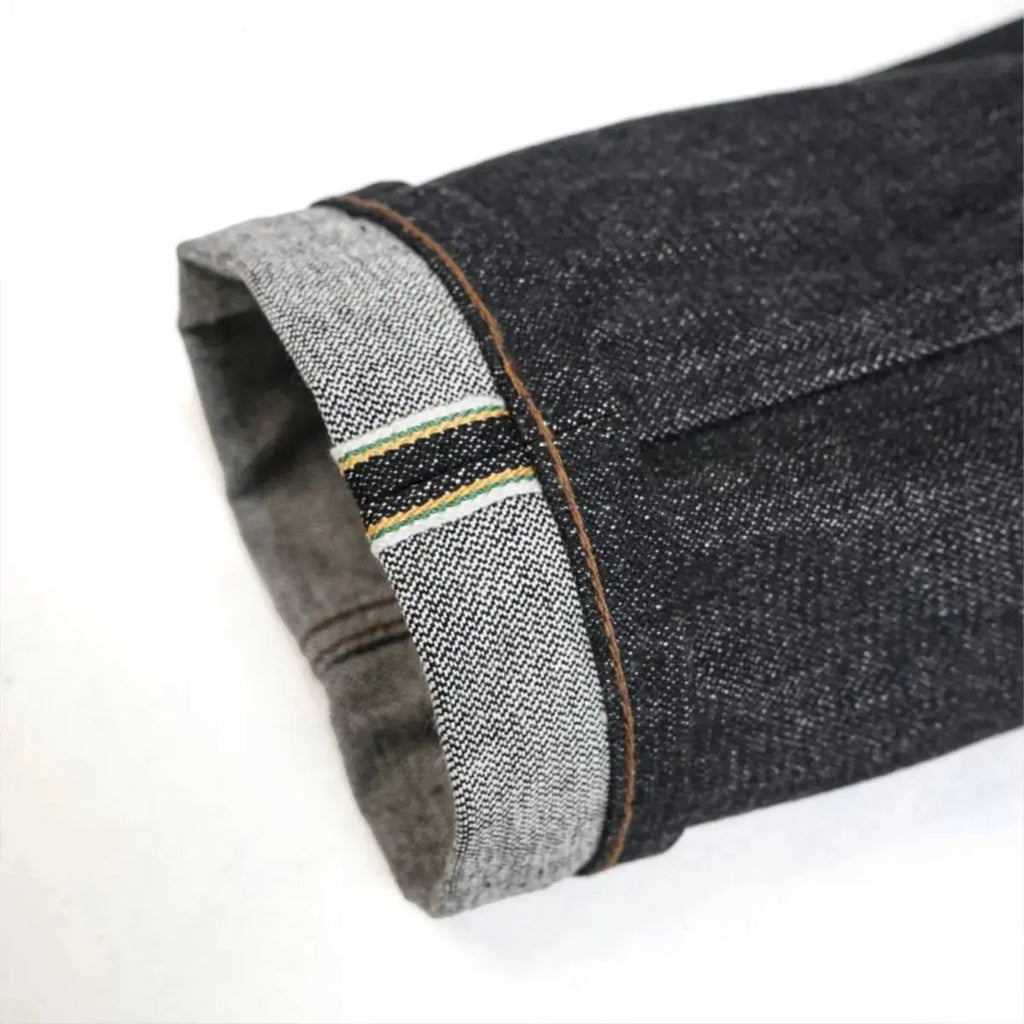 Pride N Joy Co - Heka 17 Oz Heavyweight Black Selvedge Denim Jeans - Pride N Joy Co