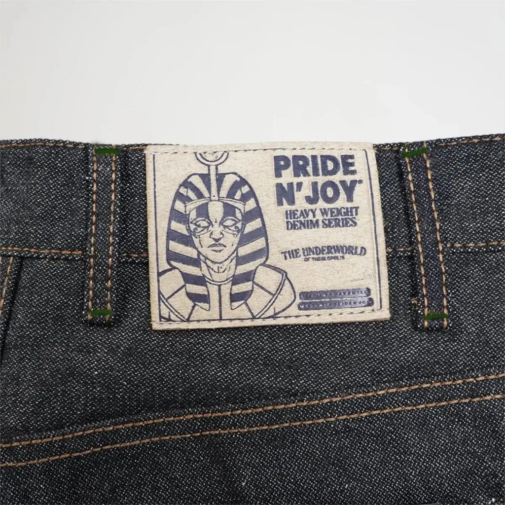 Pride N Joy Co - Heka 17 Oz Heavyweight Black Selvedge Denim Jeans - Pride N Joy Co