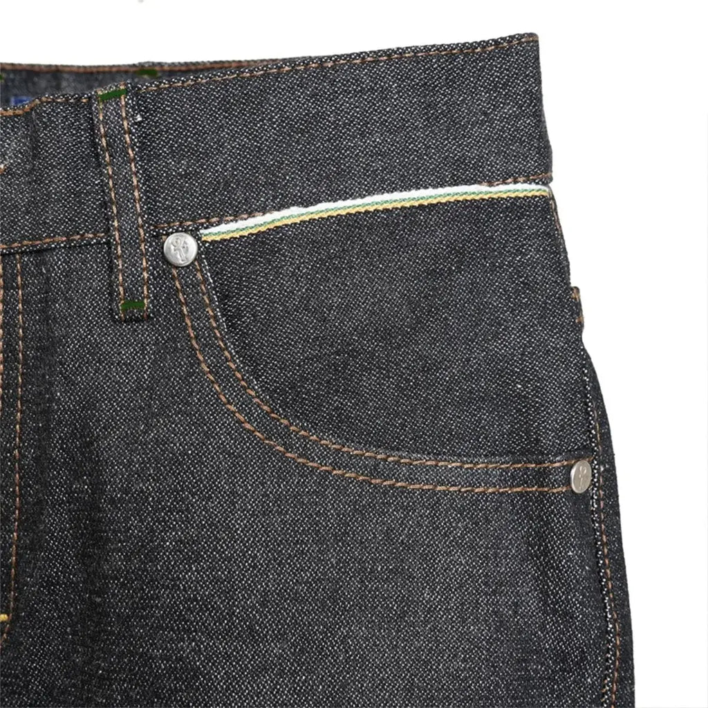 Pride N Joy Co - Heka 17 Oz Heavyweight Black Selvedge Denim Jeans - Pride N Joy Co
