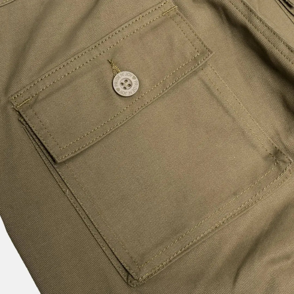 Pride N Joy Co - Khaki Cargo Basic Pants - Pride N Joy Co