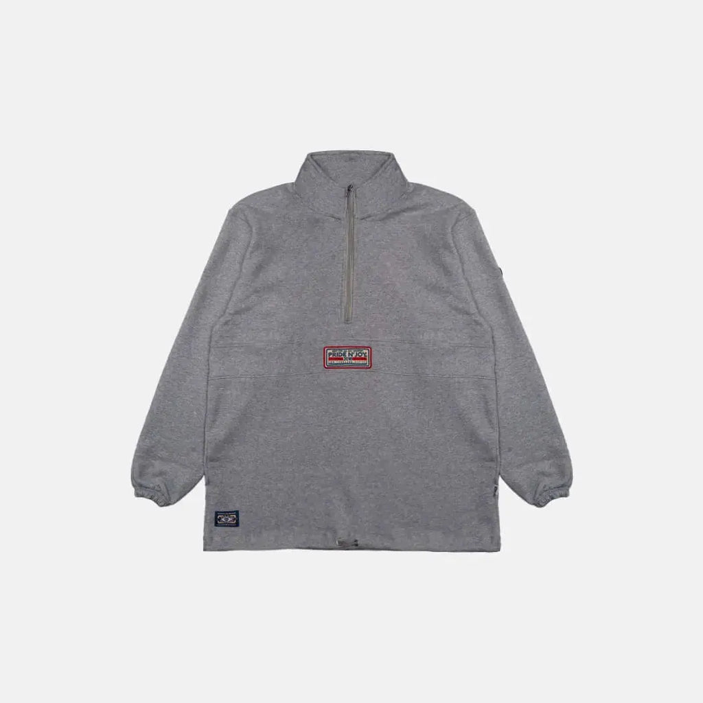 Pride N Joy Co - Sign Half Zip Sweatshirt Grey - Pride N Joy Co