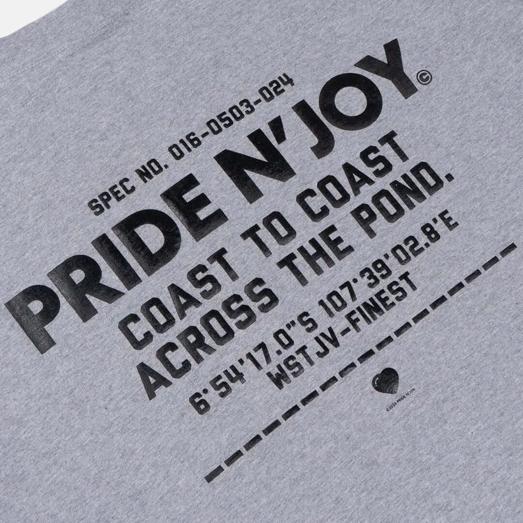 Pride N Joy Co - T-Shirt Graphic Across The Pond Tee Grey - Pride N Joy Co