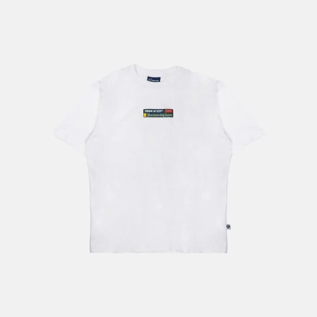 Pride N Joy Co - T-Shirt Graphic Skateboarding Goods Tee White - Pride N Joy Co