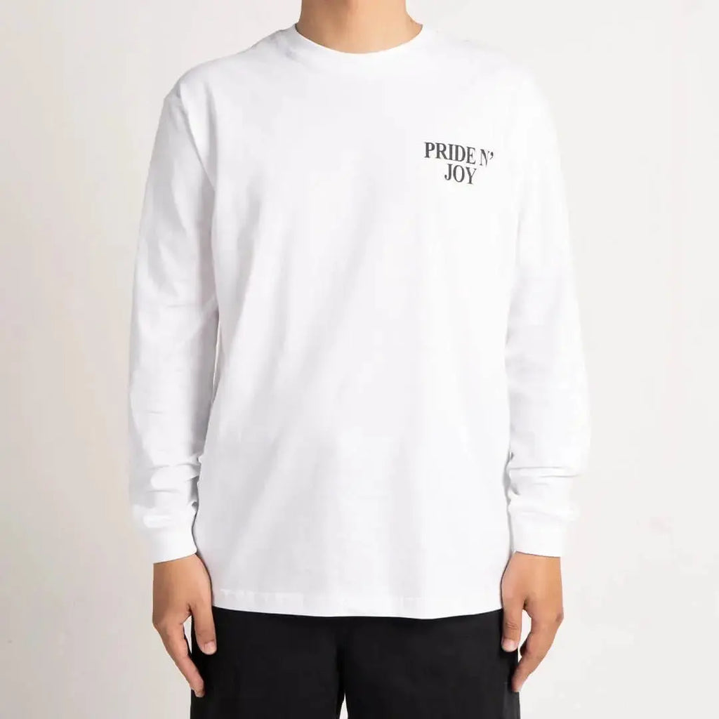 Pride N Joy Co - T-Shirt Longsleeve PNJ Rouman White - Pride N Joy Co
