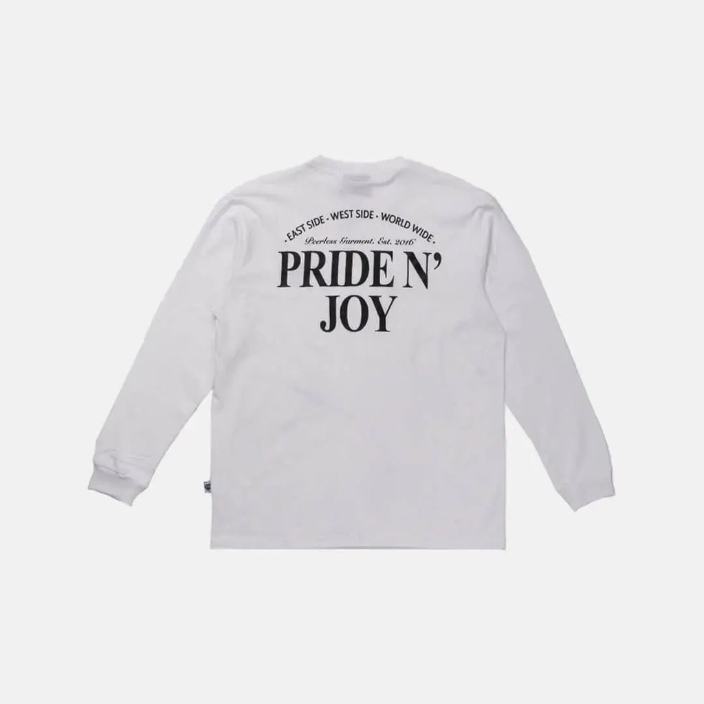 Pride N Joy Co - T-Shirt Longsleeve PNJ Rouman White - Pride N Joy Co