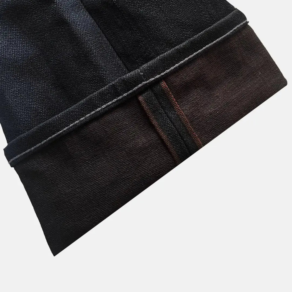 Pride N Joy Co - Tingi Bark 17 Oz Dyed Selvedge Heavyweight Denim - Pride N Joy Co