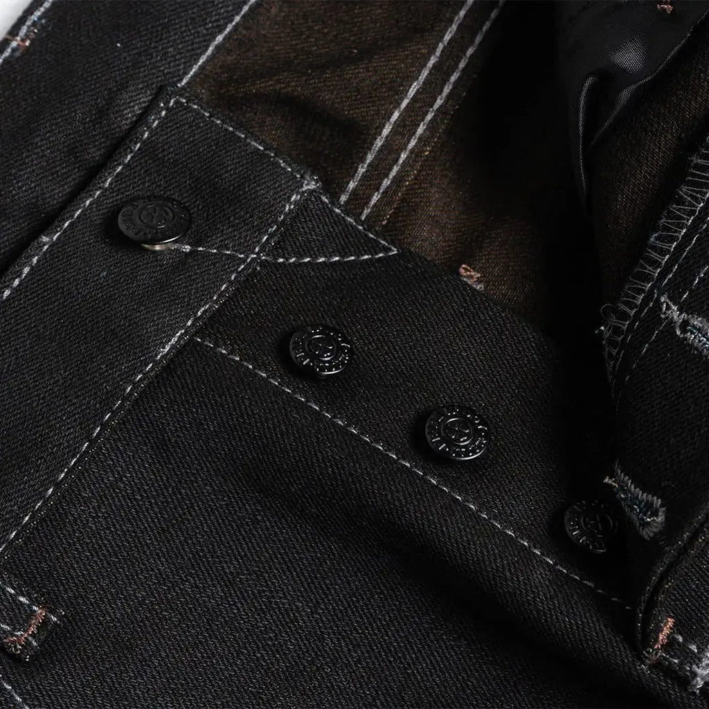 Pride N Joy Co - Tingi Bark 17 Oz Dyed Selvedge Heavyweight Denim - Pride N Joy Co